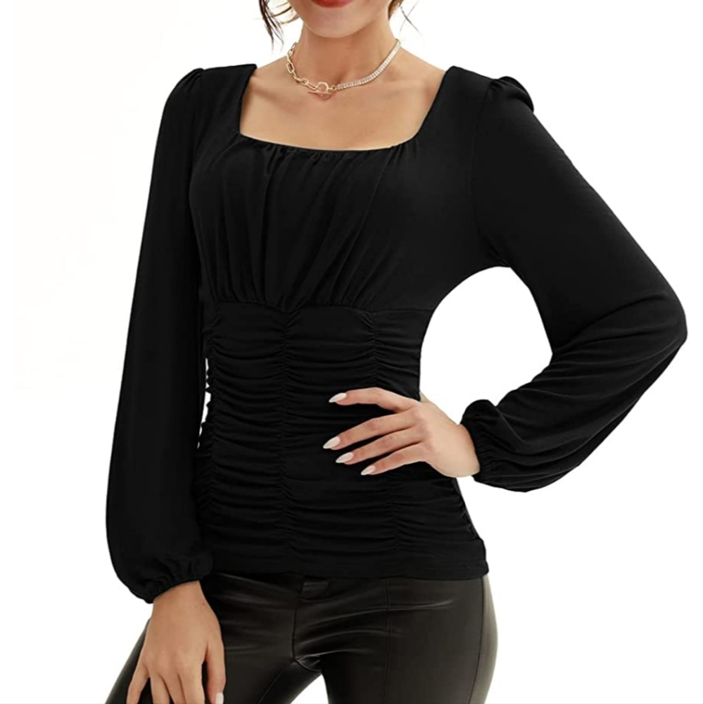 Soft v neck top - Picture 2 of 7